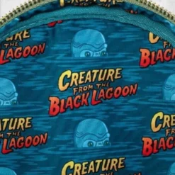 LOUNGEFLY Universal Monsters - Creature From The Black Lagoon Mini-Backpack 9 LOUNGEFLY Universal Monsters - Creature From The Black Lagoon Mini-Backpack -Mortem Horror Shop universal monsters creature mini backpack