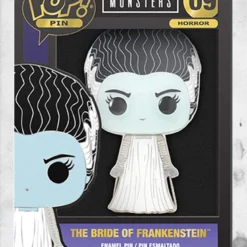 Universal Monsters - Bride Of Frankenstein Large Enamel Pop! Pin -Mortem Horror Shop universal monsters enamel pins