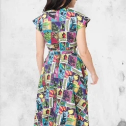 Universal Monsters - Monsterror Print Swing Dress 7 Universal Monsters - Monsterror Print Swing Dress -Mortem Horror Shop universal monsters logo dress