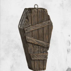 Wooden Coffin Ornament