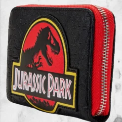 LOUNGEFLY Jurassic Park - Logo Zip Wallet -Mortem Horror Shop zip jurassic park universal wallet