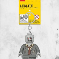 LEGO - Zombie Minifigure LED Keychain -Mortem Horror Shop zombie halloween minifugre lego man keychain